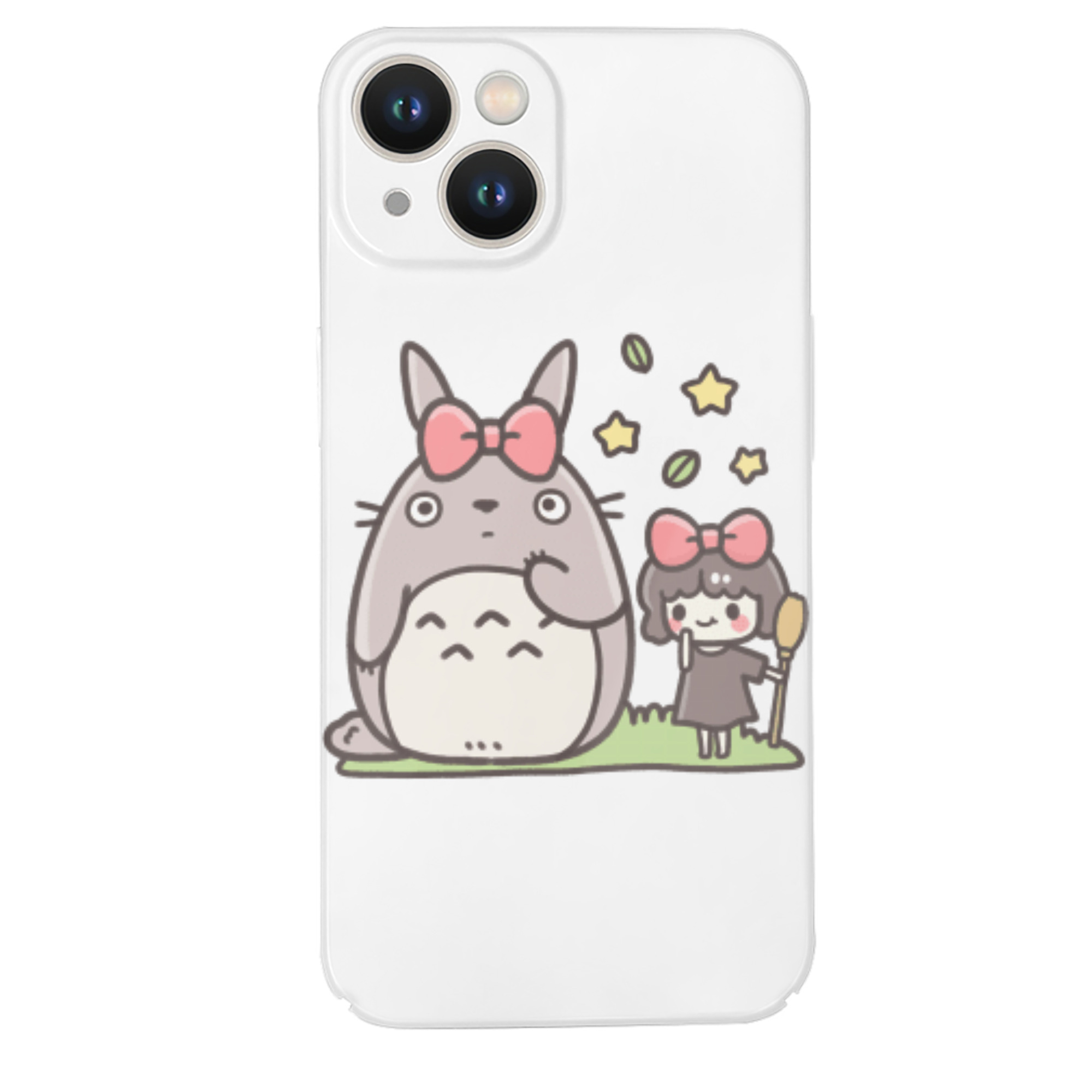 （画像用） となりのトトロ 草壁メイ 草壁サツキ My Neighbor Totoro Satsuki Kusakabe Mei Kusakabe 【iPhone 14シリーズ対応】ハードケース